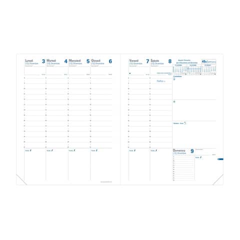 Agenda 2025 Quo Vadis Trinote IT Impala 18x24 cm - conf. 6 pz assortiti - settimanale - 04819725MQ